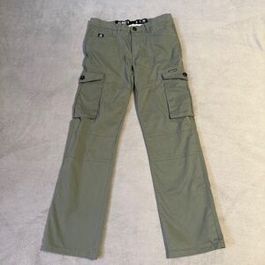 G-Star Raw Cargo 3D Pants Size 30 Button Pocket Army Green Gorp Gorpcore Utility